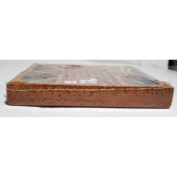 Sealed Wooden Chinese Checkers Game | 5x6 Travel Size | Retro Board Fun** - Picture 6 of 11